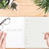 2 Pack A5 Paper Lined, 6 Holes Refill Paper Empty