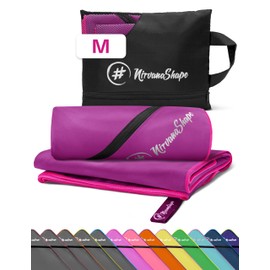 NirvanaShape Microfiber - Travel Towel for Beach and Fitness, M 120 x 60 cm
