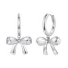 MUNDELL Plated 925 Sterling Silver Dainty Bow Drop Earrings Bowknot