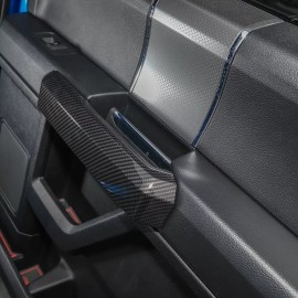 Xtreme trux 17-22 Ford F250 F350 Molded Carbon Fiber Interior Door Handle Pull Cover Trim