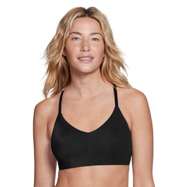 True Everybody by True & Co Women's Lace Racerback Adjustable Strap Bralette, Black