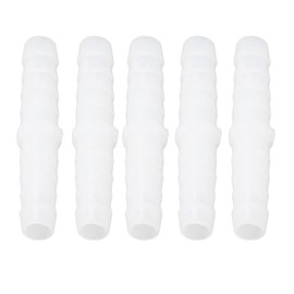 Plastic Hose Connector Barbed Fitting Equal Diameter PE Scratch Resistant Good Stiffness for Fish Tank 6-6mm straight through