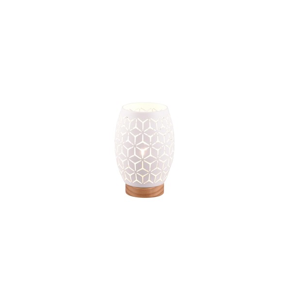 lightling lightling table lamp Bill with wooden accents, with cord