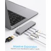 dodocool 7 in 1 Aluminum USB-C Hub Thunderbolt 3 USB