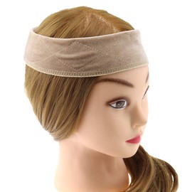 SING F LTD Flexible Velvet Wig Grip Scarf Band Headband Wiggery Hair Fasterner Accesseries Ecru