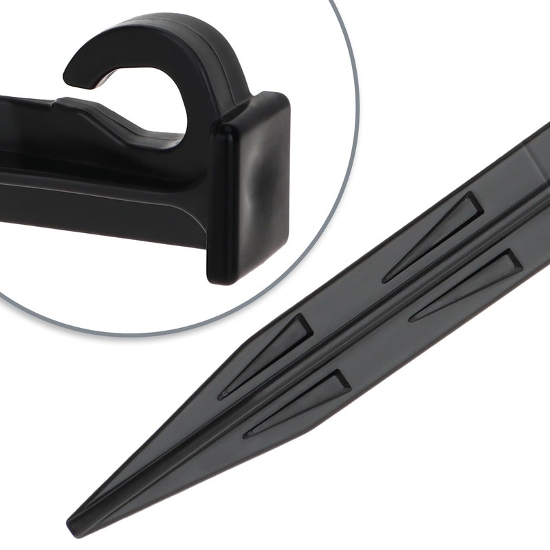 com-four® 24 x Plastic Ground Nails - Durable and UV-Resistant
