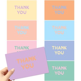 Lemicin 32PCS Thank You Cards with Envelopes 4x6 Inch Colorful Candy Blank Sheets Set Assorted Greeting Cards with Stylish Color Envelopes for Handwritten Messages Greeting Notes
