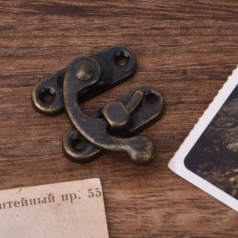 ANKROYU Horn Hook Hooks, 30 Pieces, Bronze Antique Wooden Jewelry