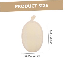 VICASKY 2pcs Natural Loofah Bath Towels Exfoliating Shower Rubbing Tool Sturdy Back Scrubber for Deep Cleaning Skin Cleansing Accessory for All Skin Types
