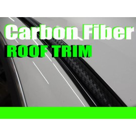 Carbon Fiber Molding forMERCEDES 2002-2012 2pc 3D BLACK CARBON FIBER ROOF TOP TRIM MOLDING KIT 1" (7)
