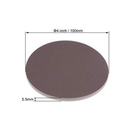 uxcell 4-Inch Sanding Sponge Hook and Loop Sanding Disc Wet/Dry for Car Wood Drywall Metal Brown Corundum 800-1000 Grit 6 Pcs