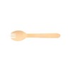 Nakamura Disposable Sparking Spoons, Wooden Fork Spoons, Natural, Length: Approx.