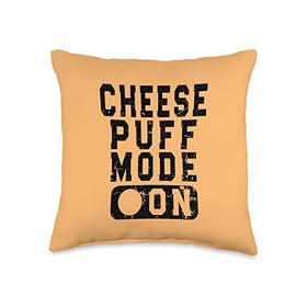 Cheese Puff Mode On Throw Pillow