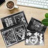 20 PCS Clear Stamp & Die Storage Bag and Rubber