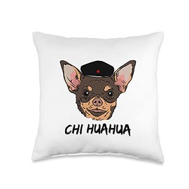 Chihuahua - Chi - Che Guevara Kuba Guerilla Symbol - funny Throw Pillow