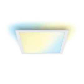 WiZ Tunable White Panel Ceiling Smart Light [Square 12W - White] App Control, for Indoor Home Lighting, Livingroom, Bedroom, Diningroom.
