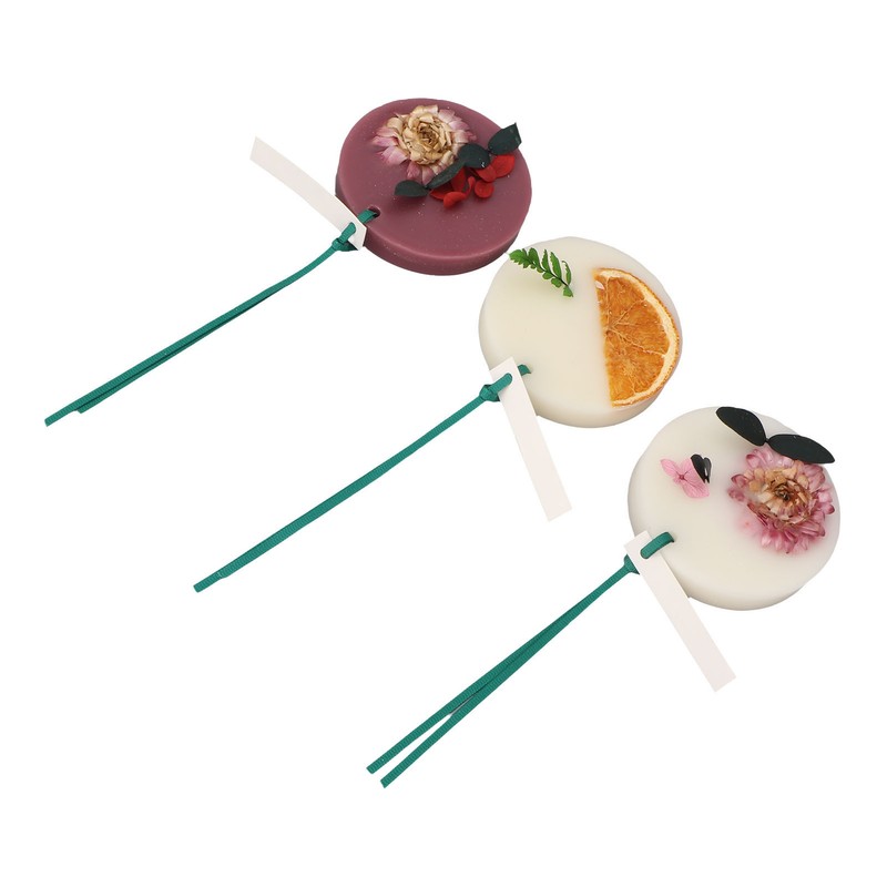 3pcs Wardrobe Aromatherapy Wax Long Lasting Solid 7.5cm Diameter Safe