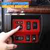 LLKUANG Car Headlight Switch Button Frame Control Panel Decoration Cover