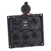 Rocker Switch Panel 2 USB Port 5 Gang Rocker Switch