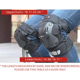 CRAZY AL'S® CAK - Rodilleras protectoras para motocicleta, motocross, carreras, color negro