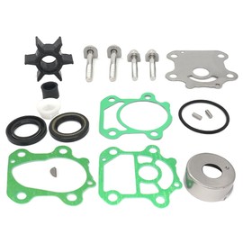 GlückMarine 6CJW0078 Water Pump Impeller Repair Kit for Yamaha 50-115 HP Outboard Boat Motors Replacement 6CJ-W0078-00 6CJ-W0078-01 Sierra 18-3494 Marine Engine