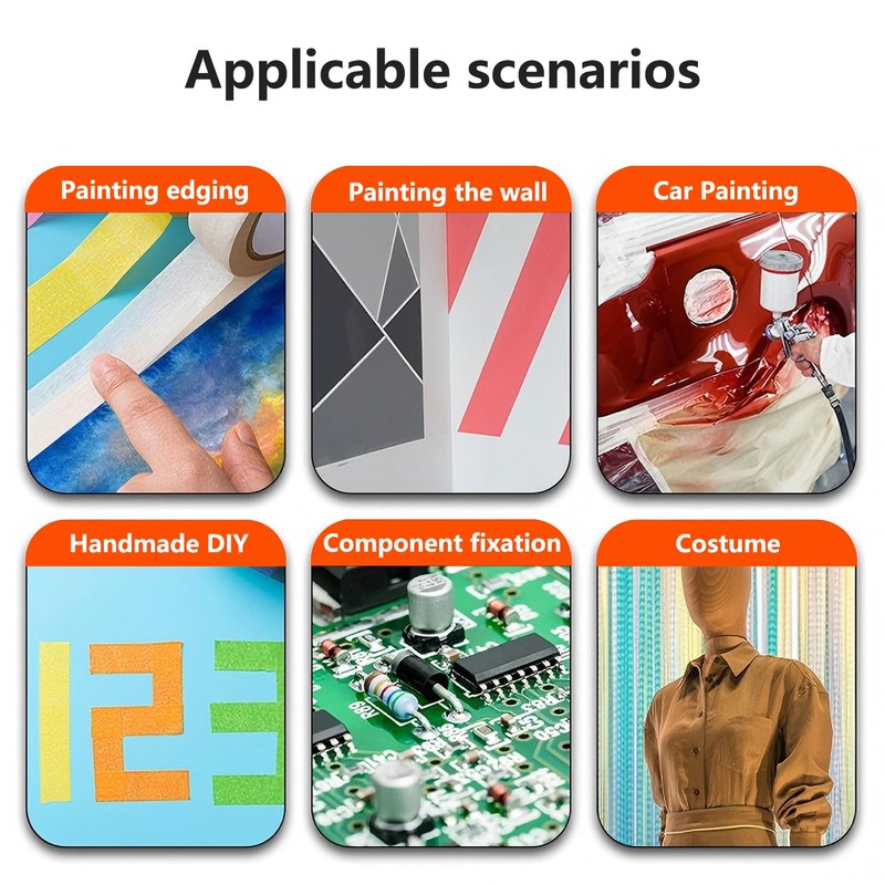 Qrity 2 Stück Abdeckband, 20mm x 50m, Malerkrepp Abdeckband, Malerkrepp