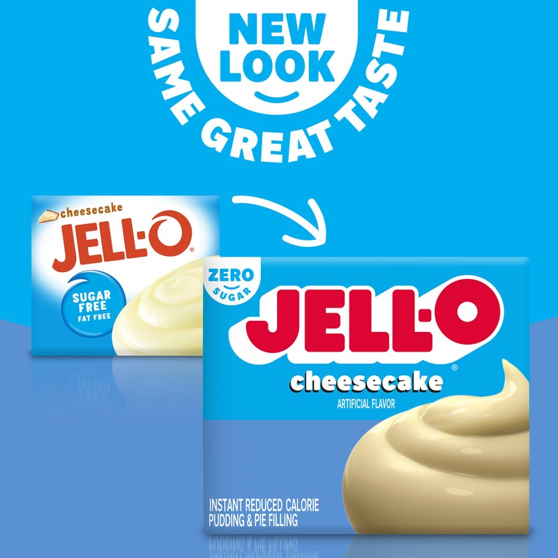 Jell-O Sugar Free Cheesecake Instant Pudding Mix (1 oz Boxes,