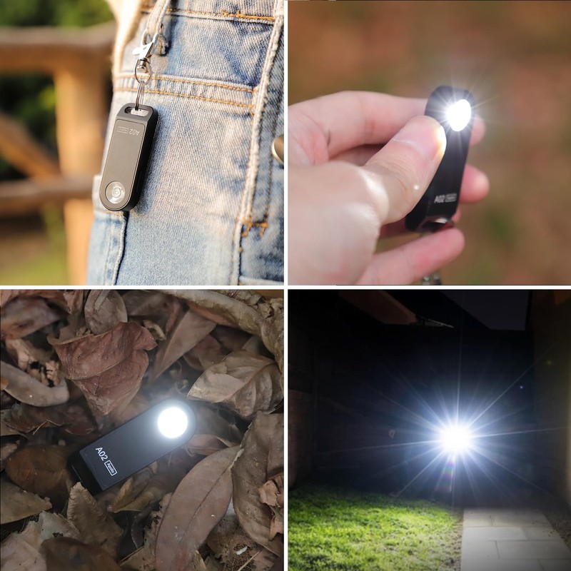 Brinyte A02 Keychain Flashlight Rechargeable 125 Lumens Mini LED Pocket
