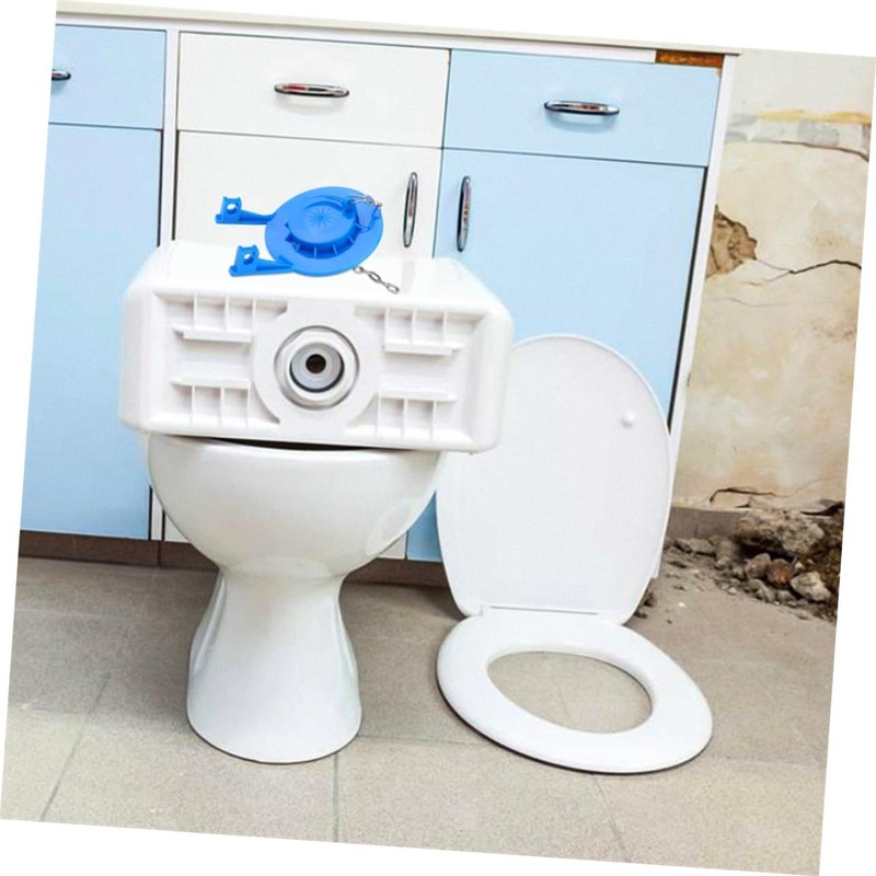 Gadpiparty 2pcs Durable PVC Toilet Flapper for Bathroom Easy Installation