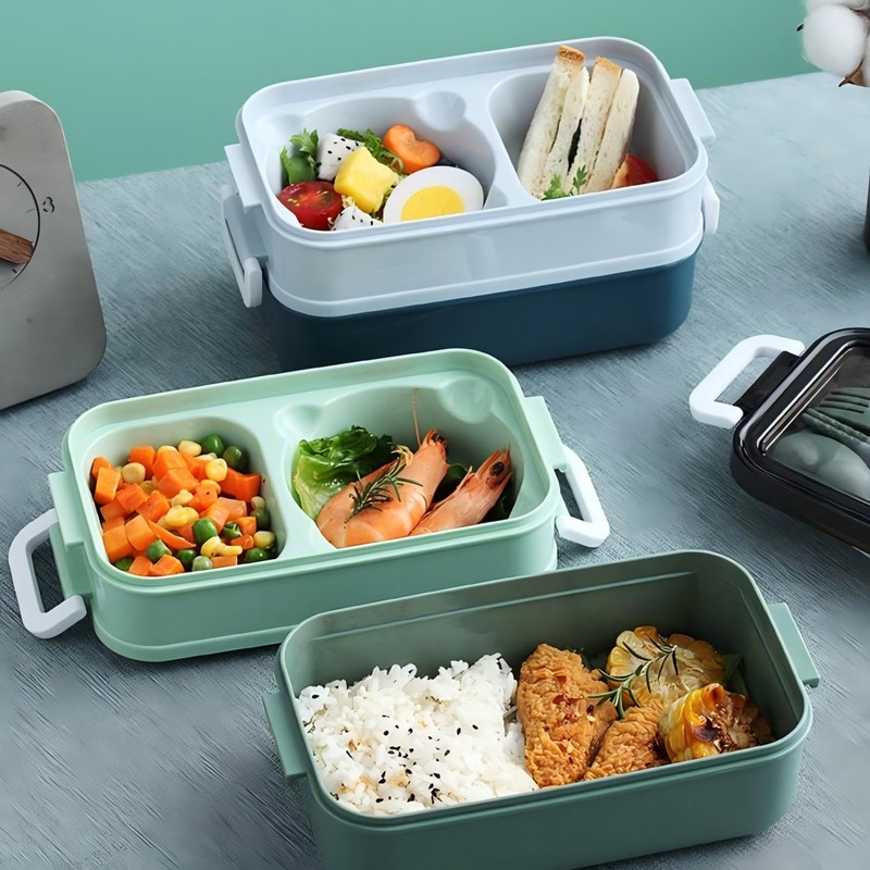 Bento Box, Lunch Box for Adult, Compact Bento Box Set-