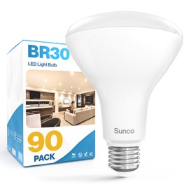 Sunco 90 Pack BR30 Light Bulbs LED, Recessed Can Light Bulbs, Indoor Flood Bulb, 850 LM, 11W (65W Equivalent), 5000K Daylight, Dimmable, E26 Base, for Home, Kitchen, Bedroom UL.