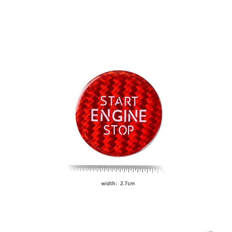 M.JVisun Red Ignition Starter Switch Sticker for VW for Volkswagen