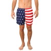 UZZI Men's Long Basic Active Shorts Activewear Trunks 1817 Flag