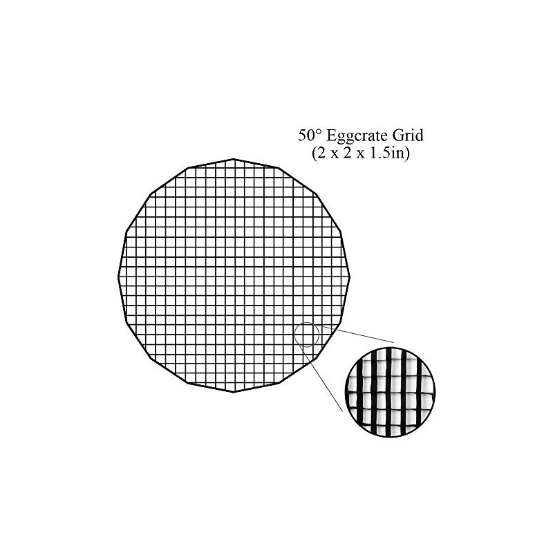 Fotodiox Pro 36" 50 Degree Eggcrate Grid for Deep EZ-Pro