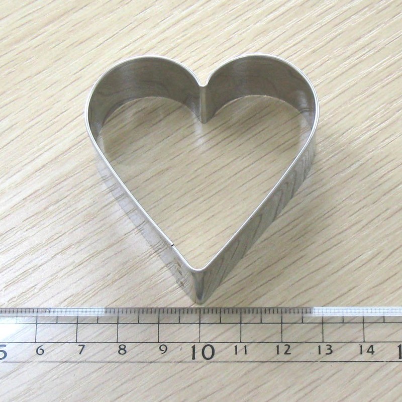 Nagao Cookie Cutter, Stainless Steel, Heart, Large, Medium, Small, 3