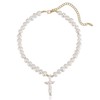 Ettika Cross Necklace For Women, Pearl Necklaces For Women. Gold