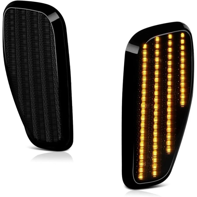 ZTT Pair Smoked Front Side Marker Lights Width Lamp LED