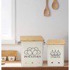 Xbopetda Potato Onion Storage Bin, Kitchen Storage Canister Set of