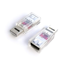 PortaPow USB Data Blocker - Protect Against Juice Jacking (Transparent, 1)