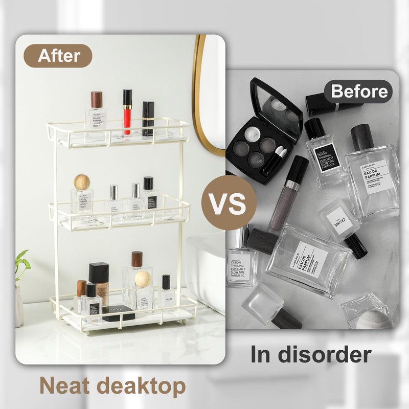 Bathroom Organizer Countertop Perfume Organizer Makeup Organizer Cosmetics Storage Display