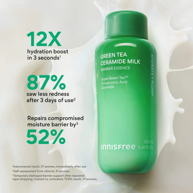 Innisfree Green Tea Ceramide Refillable Korean Milk Toner