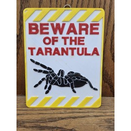 Home Decor 3D Printed Hand Painted Beware Of The Tarantula Sign Home Decor