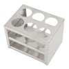 Metal Test Tube Rack 6 Holes Width Strong Stainless Steel
