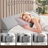 4 Modes Pillow Wedge for Headboard Gap, Foldable Bed Wedge