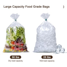 Xsourcer Food Storage Bags, 3.5 Gallon Bucket Liner Bags, Food Grade Platisc Bag for Marinading and Brining, Durable & BPA Free Bag for Home Kitchen, 1.6 Mil, Pack of 30