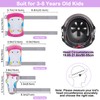 Kids Helmet, Toddler Bike Helmet with DIY Stickers Unicorn Knee