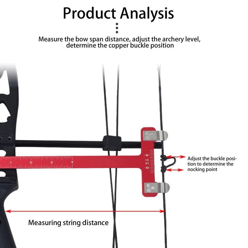 Dilwe Archery Bow Square, Portable T-shaped Stainless Steel Bow String