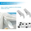 Podoy 4 Pack RV Rain Gutter Spouts with Extension Left