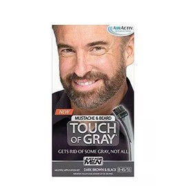 Just for Men Touch of Gray Mustache and Beard Color, Dark Brown & Black