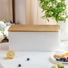 HOME PALETTE Large Bread Box for Kitchen Countertop Corner Breadbox